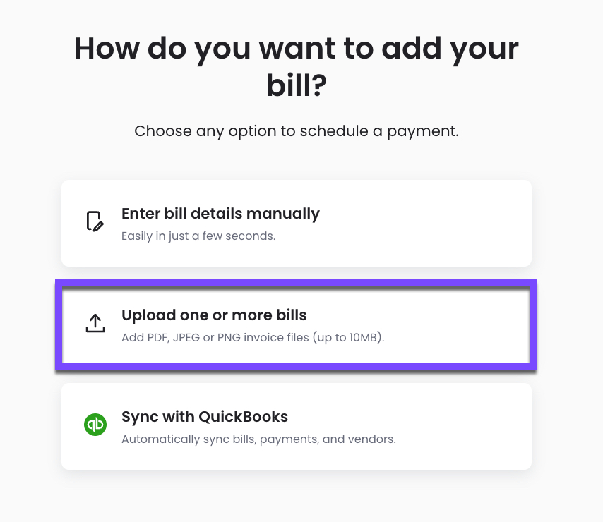 How do you want to add your bill.jpg