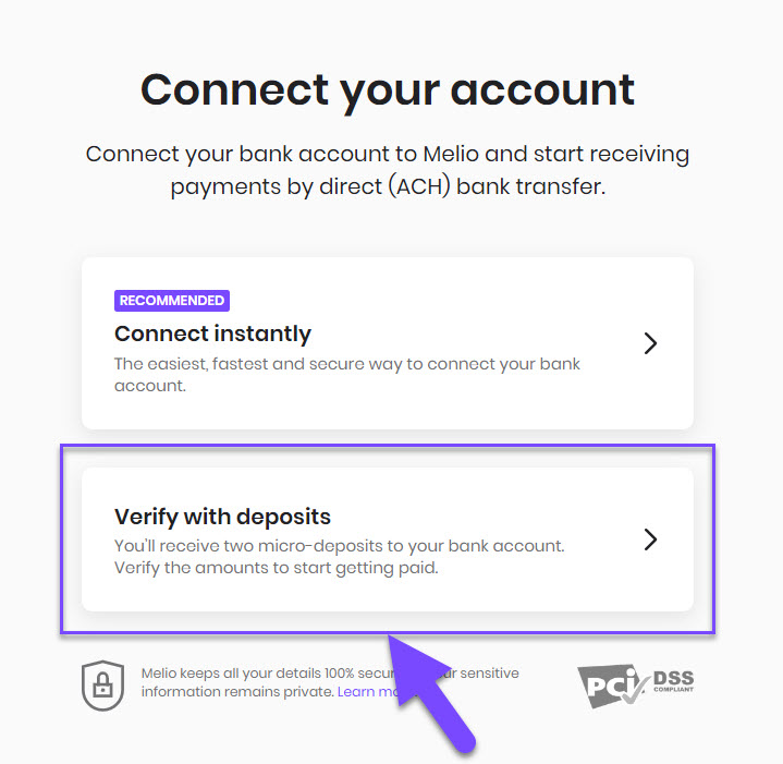Changing the receiving method and verifying the new one with micro